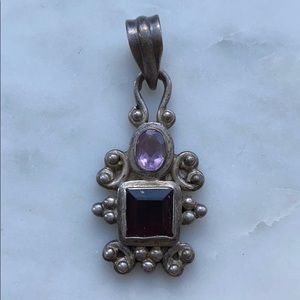 Sterling Silver .925 Pendant Spiritual Stone